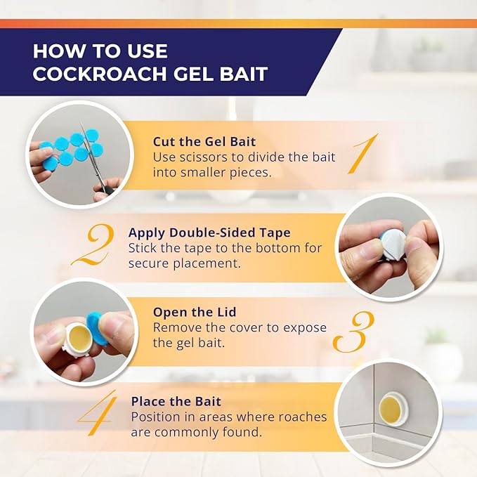 Roach Repellent Indoor and Outdoor: Cockroach Repellent Home for German Cockroaches, Small Roaches – Cockroach Deterrent for Homes and Kitchens – Pet Safe Roach Control 16 PC