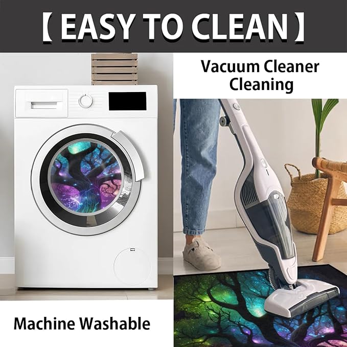 cfpolar Half Round Door Mat, Tree of Life Semi Circle Area Rug, Non Slip Area Rug Soft Doormat for Front Door Indoor Entrance Wear Half Moon Rug for Kitchen Bedroom Patio Fireplace 24 x 36 in