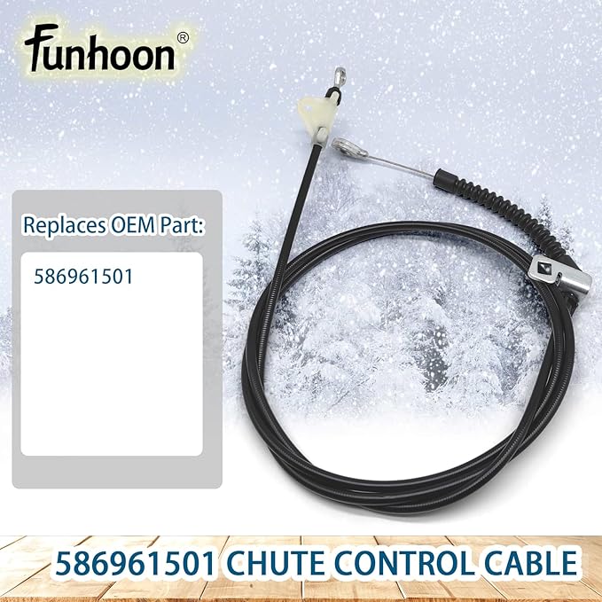 586961501 Chute Control Cable for Husqvarna ST224 ST224P ST227P ST230 ST230P Jonsered Poulan Snow Blowers
