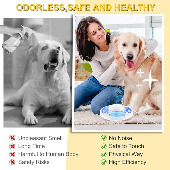 4 Pcs Flea Traps for Inside Your Home with 8 Sticky Pads, Bed Bug Tick Killer Flea Light Gnat Traps Pest Control, UV Night Light Bug Catcher for Bugs Moths Gnat Indoor and Outdoor(White)