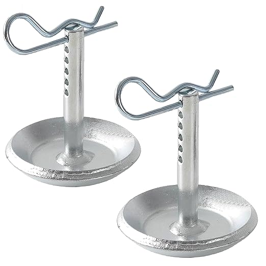 2 Pack Heavy Duty Snow Plow Skid Shoes Replaces Part ATV UTV Polaris K-Plow 2205071 and 2208864 Hardened Steel Snow Plow Non Slip Base with Quick Release Cotter Pins