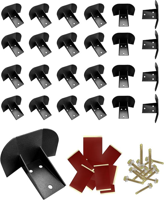 Snow Guard Snow Stops for Metal Steel Roof, Stop from Sliding Off Your Metal Roof, with Adhesive Gasket and Screws（25 Pack）