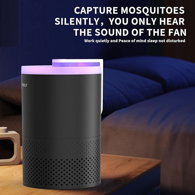 NEXLY MK029 Bug Zapper Trap Indoor Mosquito Zapper Mosquito Killer Fly Traps Flying Insects Zappers Indoor Home UVA Zapper for Bedroom, Livingroom,Studyroom