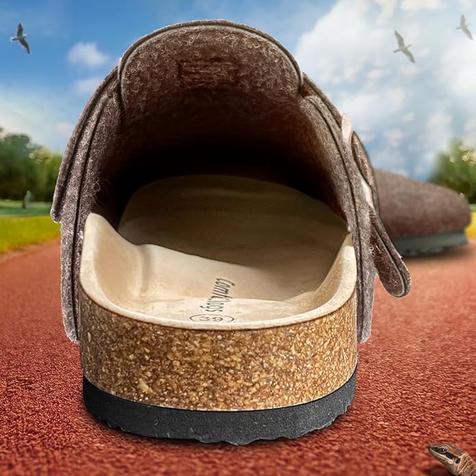 BULLIANT Comfort Clogs Slippers Sandals Nurse Work Shoes Unisex for Men Women with Cushioned Cork-Footbed