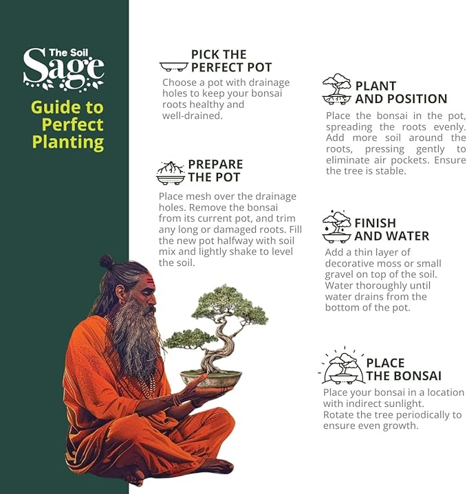 5qts/5l Premium Bonsai Mix - U.S.A. Made Ready to Use - Akadama, Pumice, Lava Rock, Pine Bark Fines - Large Bag for All Bonsai Tree Varieties - High Drainage Potting, Repotting