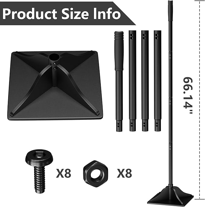 Steel Tamper Tool,63 Inch Handle,Hand Ground Tamper Tool,Durable Plate Soil Compactor,Garden Heavy Duty Tool for Leveling Soil,Gravel,Asphalt,Driveway