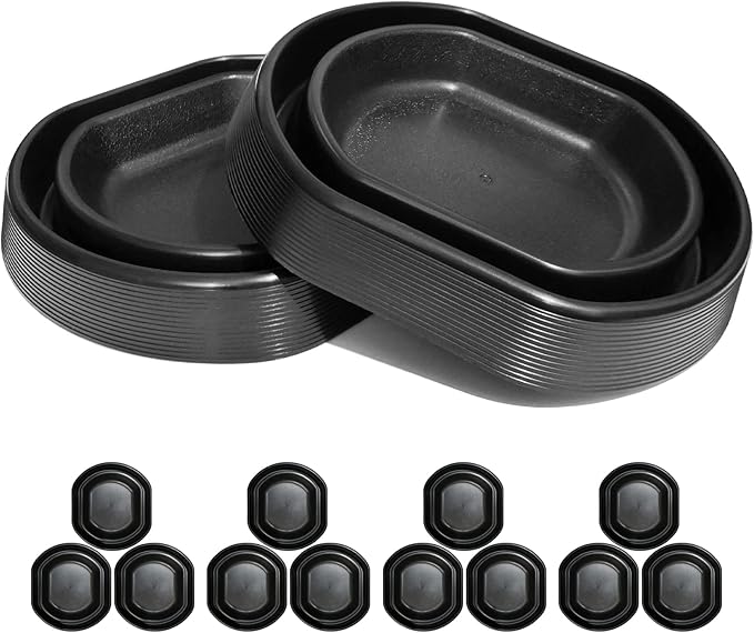 Bed Bug Interceptors | Bed Bug Interceptor Traps | Insect Trap, Monitor, and Detector for Bed Legs (Black - 12 pcs)