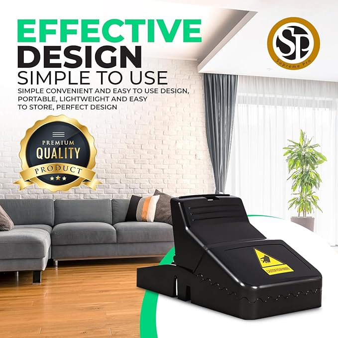 Rat Traps, Large Mice Traps for House, Mouse Trap Indoor Quick Effective Sanitary, Mice Snap Trap, Safe Rat Trap Catcher for Family and Pet