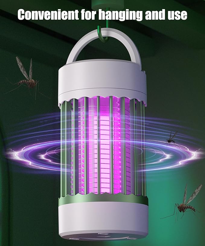 Mosquito Killer Lamp,Indoor Portable UV Bug Zapper Insect Trap for Indoor/Outdoor,USB-Powered with Grid for Camping,Patio,Home