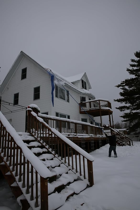 Avalanche! AVA500, Easy and Quick Snow Removal from Roof, Slick Surface Slide, Quick Assembly, Rook Rake for Snow Removal, Made in The USA