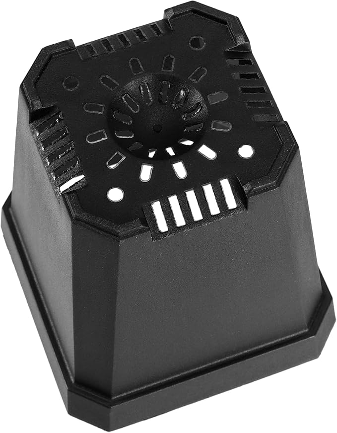 JOIKIT 120 Pack 3 Inch Black Square Nursery Pots, Plastic Plant Seedling Pot with Drainage Hole Saucers, Small Nursery Transplant Starter Planter for Indoor Outdoor Garden Office Balcony