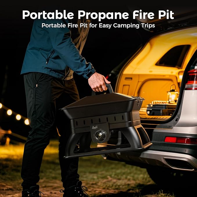 BALI OUTDOORS Propane Fire Pit Perfect for Camping Outdoor Fire Pit for Portable Firepits for Outside Outdoor Patio