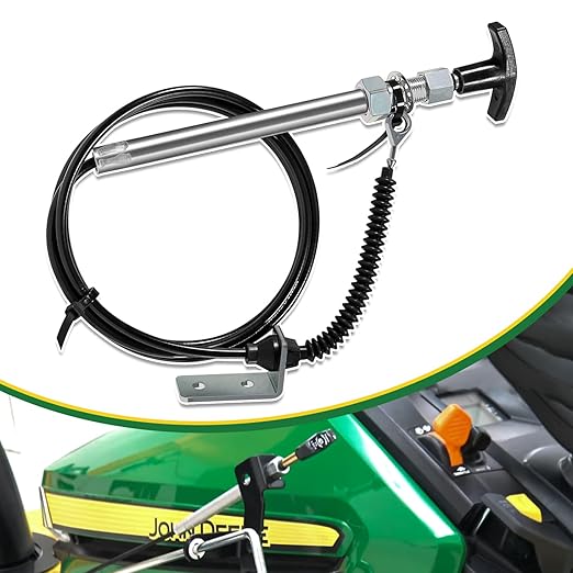 AM134404 Replace for John Deere Spout Control Input Cable, Chute Deflector Cable Fits JD 44 Inch Snow Blower on L 100 110 120 130 X 300 320 340 500 520 540 LA 100 110 120