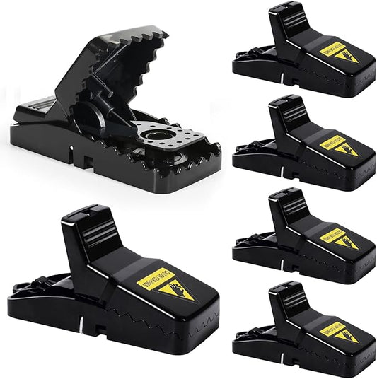 6 Pack Mouse Traps Indoor for Home,Mice Traps for House,Reusable Mouse Trap That Work,Small Mice Catchers for Home Indoor, Quick Set Mousetraps Effective