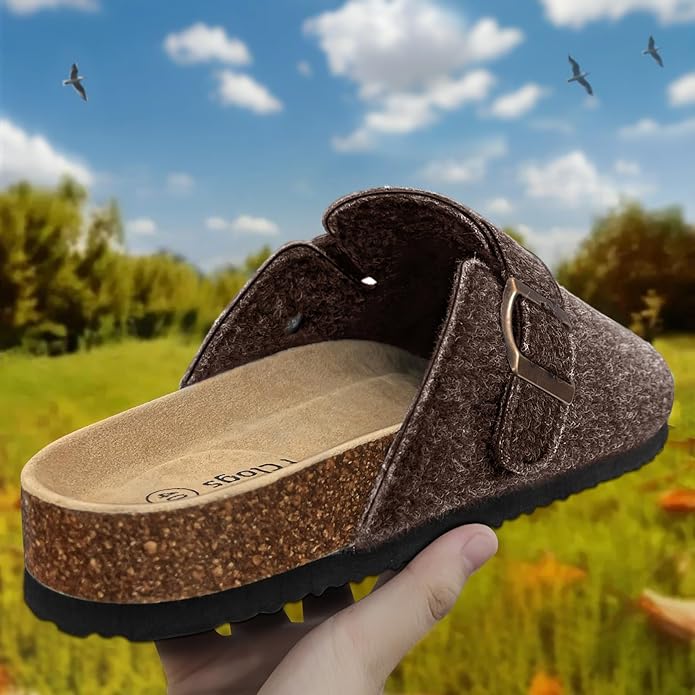 BULLIANT Comfort Clogs Slippers Sandals Nurse Work Shoes Unisex for Men Women with Cushioned Cork-Footbed