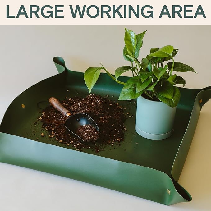 ARBER Repotting Mat – 30" x 30" Repotting Mat for Indoor Plants – Waterproof Planting Mat for Potting, Indoor Succulent, Gardening, Pruning, Soil Mixing – Plant Mat for Mess Control