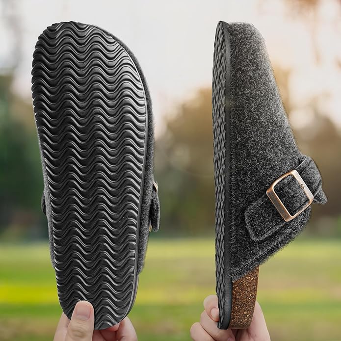 BULLIANT Comfort Clogs Slippers Sandals Nurse Work Shoes Unisex for Men Women with Cushioned Cork-Footbed