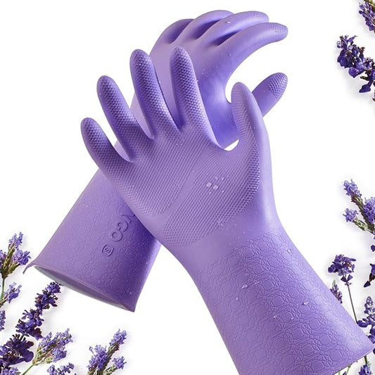 Vgo... Extra Long Gardening Gloves with Fresh Rich Aromas,Waterproof,Slip-Resistant,Chemical-Resistant Glove for Gardening,Outdoor Work(TP1117)