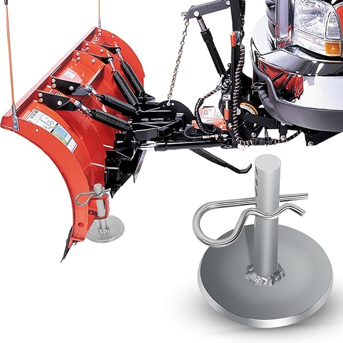 2205071 and 2208864 2pcs - Hardened Steel Snow Plow Non-Slip Base Quick Release Adjustable Pin Lock Plow Skid Feet Replacement Compatible with 2014-2020 Polaris