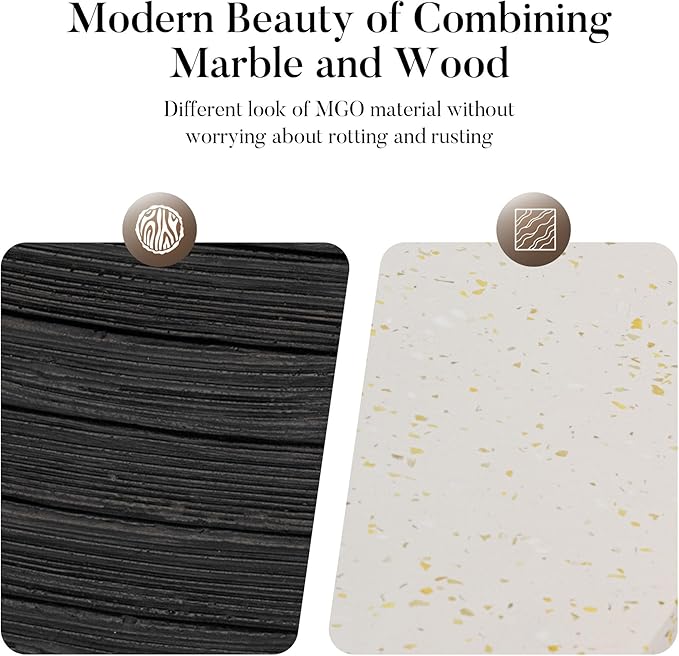 COSIEST 35" Outdoor Propane Fire Pit Table w Tank Cover & Wind Guard, Square Gas Fire Pit Table with Concrete & Wood Grain Design, 50000BTU CSA Certified Fire Tables for Patio, Backyard, Garden