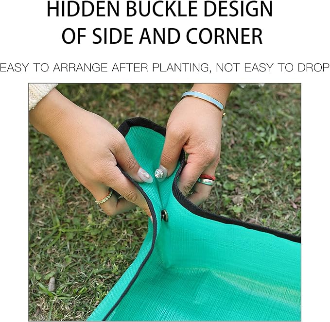 PE Houseplants Repotting Mat, Waterproof Indoor Plant Potting Tray, Foldable Bonsai Repotting Pad, Garden Soil Mess Workspace Tarp for Succulent, Cactus, Aloe Vers, Pothos, 26.8 x 26.8