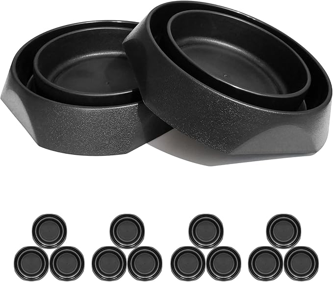 Bed Bug Interceptors with Anti Skid Pads | Bed Bug Trap | Bed Bug Traps and Detectors | Bed Bug Traps for Bed (Black - 12 Pcs)