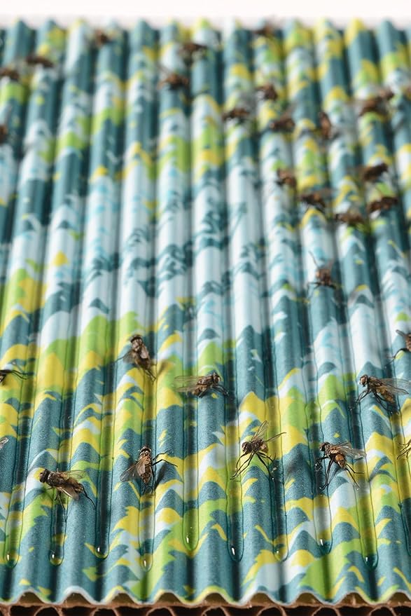 RESCUE! FlyPad – Sticky Fly Traps for Indoor & Outdoor Use - 4 Pack (8 Traps)