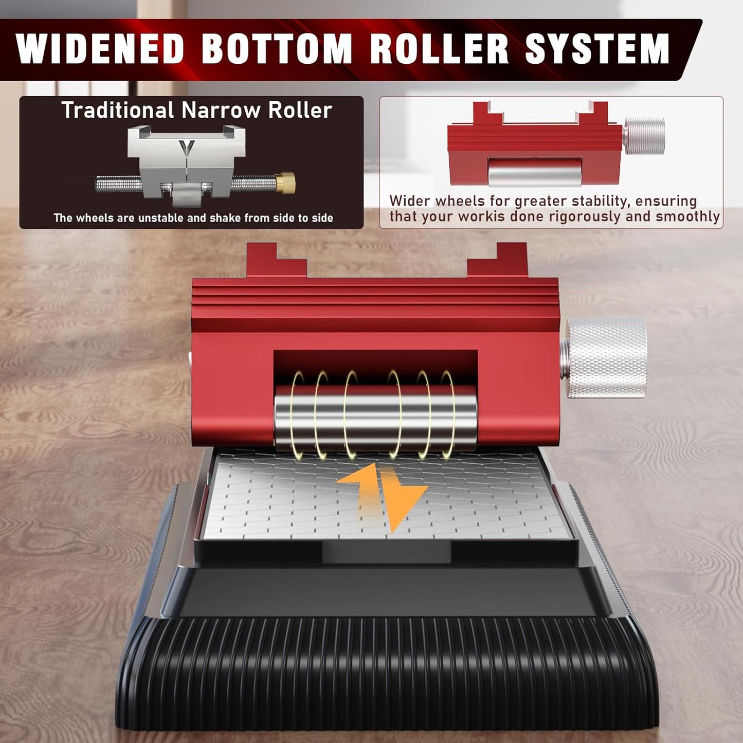 Honing Guide with Whetstone for Woodworking,Sharpening Jig Center Upgraded Honing Tool and Diamond Chisel Sharpening Stone Set Kit for Knife, Short Chisels and Planes, Fine/Coarse Plate, 400/1000/Grit