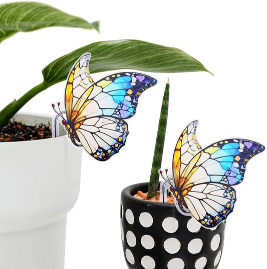 Hanging Planters for Indoor Outdoor Plants-Planters Hanging Plant Butterfly Decor 2 Pcs Garden Decor Plant Accessories Farmhouse Decor-Gifts Ideas for Mom
