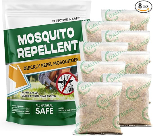 Mosquitoes Repellent Outdoor Patio, Mosquito Deterrent Indoor,Mosquito Control Repeller for Room/Yard/Camping/Home/Travel 8-Pack