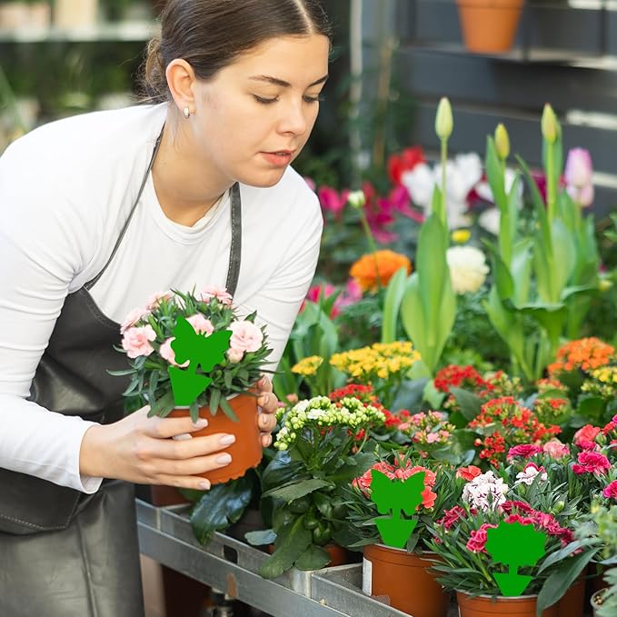 Fruit Fly Traps, 60 Pack Green Stick Traps, Fungus Gnat Traps, Plant Fly Stickers for Indoor and Outdoor Use Protect The Plant