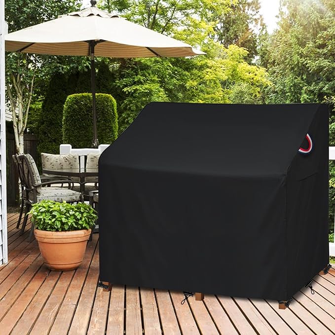 Outdoor Garden Potting Bench Table Cover for Outdoor Garden Potting Bench Table Weather-resistant Waterproof Outside Potting Benches Cover 45"x20"x49" Anti fading Windproof Potting Table Covers(Black)