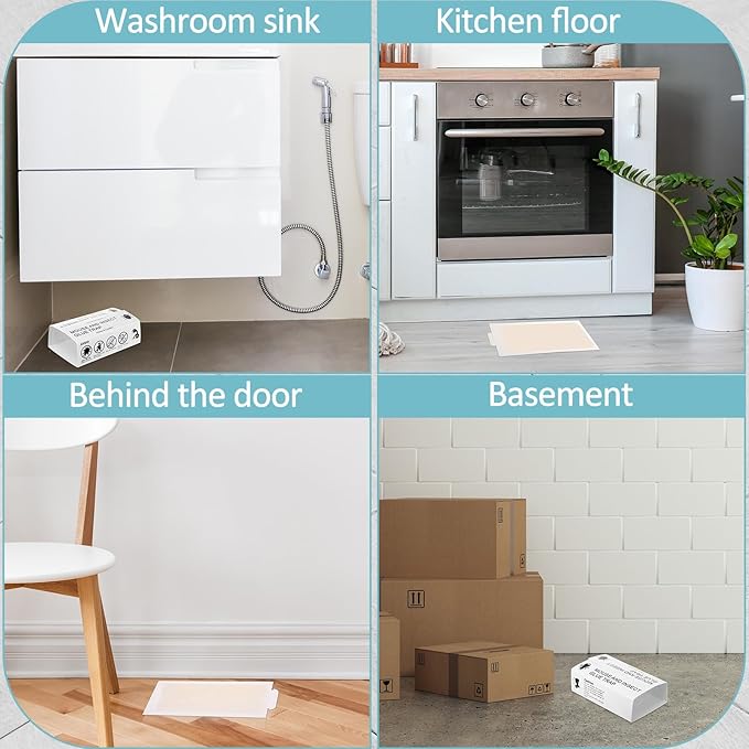 Qualirey Mouse and Insect Glue Boards Pest Glue Traps Bulk Large Mouse Rat Trap Sticky Adhesive for Mice Spider Moth Cockroaches Cricket House Indoor Outdoor Non Toxic(200 Pcs,9.72 x 5.12 Inch)