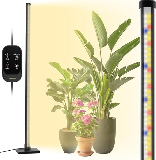 Grow Light with Auto-Timer, Hanging and Standing Grow Lights for Indoor Plants,3 Light Modes, Detachable Full Spectrum Plant Lights for Wide Area Coverage in Indoor Plants (45 in)