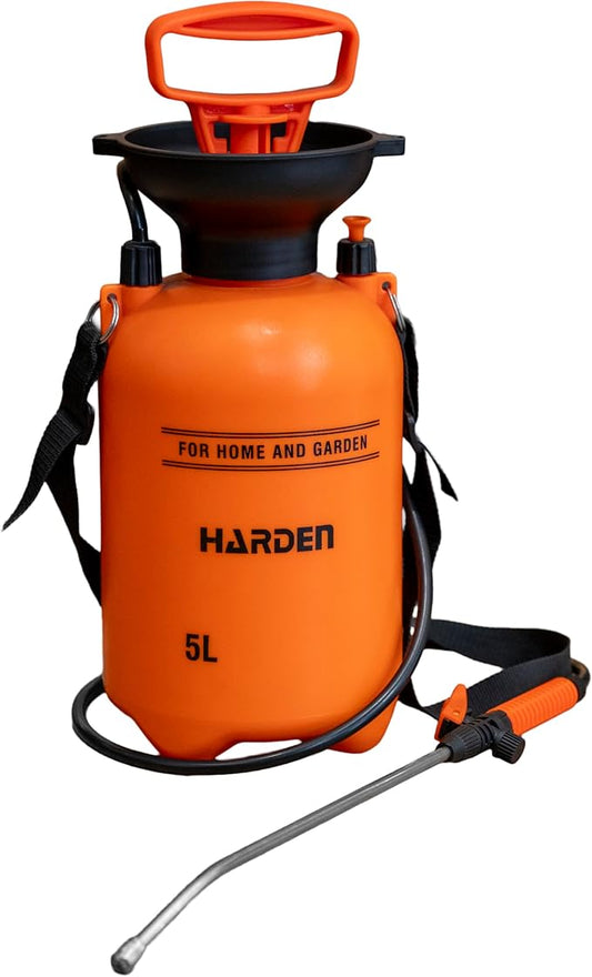 1 Gallon Pump Sprayer - Garden & Lawn Care for Weeds Stainless Steel Rod & Brass Nozzle - 1.3 Gallon Total Capacity