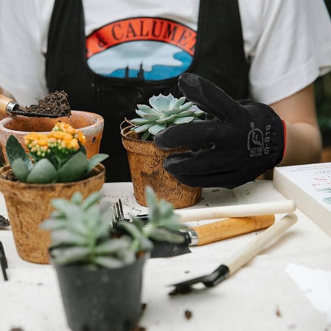 120 Pairs Gardening Work Gloves Bulk for Men Women, Breathable Nitrile Rubber Coated Garden Gloves Dipped Gripping Working Gloves for Construction, Gardening, 9.1 Inch