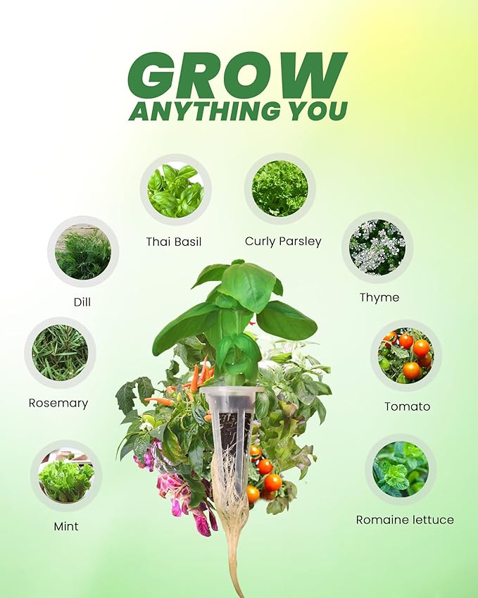 RAINPOINT 52 Pack Grow Sponges for Hydroponics - Hydroponic Sponges for Aerogarden and All Brand - with 52 PCS Grow Spongesn, 52 PCS Light-Blocking Paper, 1 PCS Tweezers