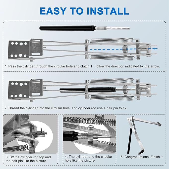 2 Pack Greenhouse Automatic Window Opener Kit - Roof Vent Auto Opener Solar Heat Sensitive Agricutural Lift Up to 15lbs Dual Spring Opener for Ventilation