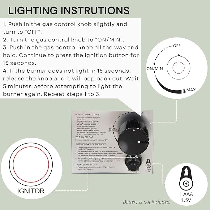 16 Inches Outdoor Round Propane Fire Pit 30,000 Btu with Lava Rocks and Weather Cover TerraFab Faux Concrete, 16” x 16” x 25”, Grey