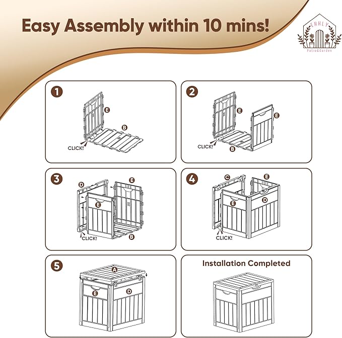 33 Gallon Deck Box, Small Outdoor Storage Box Waterproof, Lockable Secure Package Bin Delivery Box for Outside Front Porch, Patio Cushions Storage Box, Delivery Driver Snack Box for Porch, Grey