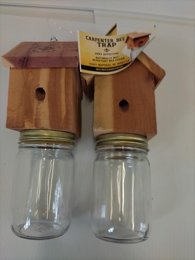 Amish Made Rustic Carpenter Bee Catching Device 2 Pack