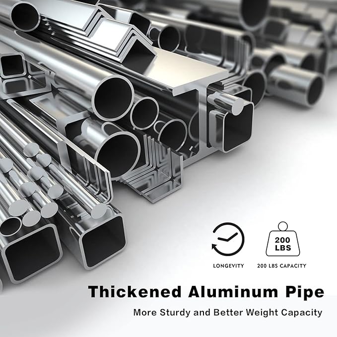 36 Inch Aluminum Outdoor Dining Table - Square Patio Table for 4-Person, Weather-Resistant Dining Table Furniture for Lawn Backyard Garden Deck Kitchen Indoor Outdoor Use (White)