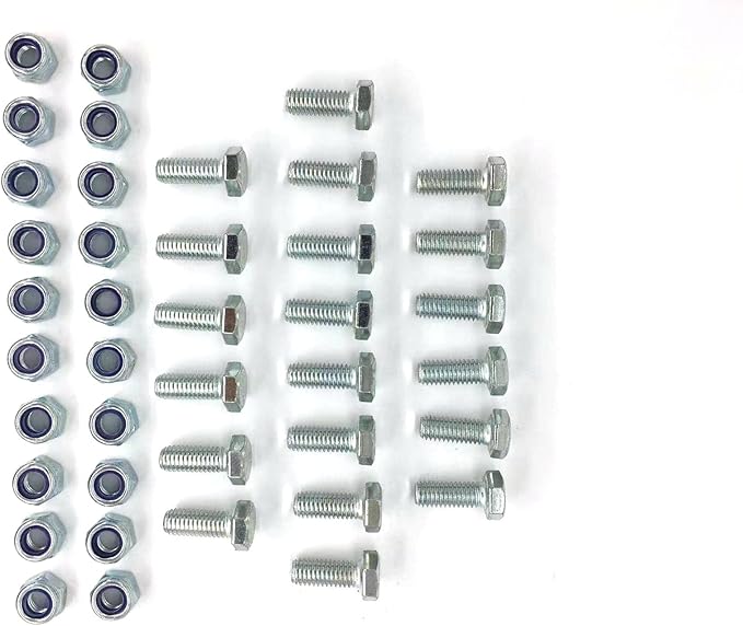 Replacement Auger Shear pin Bolts and Nuts for Snow Blower HS1132 HS928 HS828 HS724 HS624 (Set of 20)