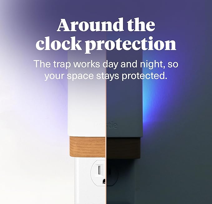 Pestie Flying Insect Trap, NanoPulse Tech Attracts & Kills Flies, Fruit Flies & Gnats, 24/7 Fly Trap with UV Light, Modern, Mess-Free Design, Easy Cartridge Swap (1 Device & 2 Cartridges)