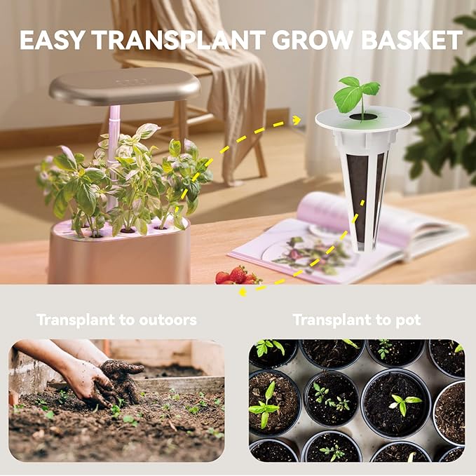 inbloom Hydroponic Seed Pod Kits, Replacement Grow Baskets 20pcs, Grow Labels 48pcs, Grow Domes 20pc