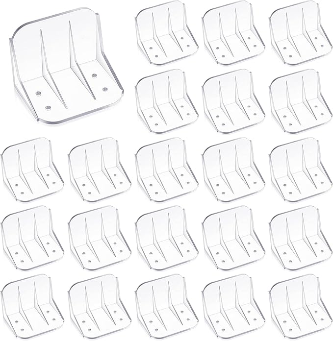 Taiyin 25 Pack Large Snow Guards for Metal Roofs 4 x 3 x 3 Inch Jumbo Ice Guard Snow Block Stops for Prevent Sliding, Without Screws or Adhesive (Clear)