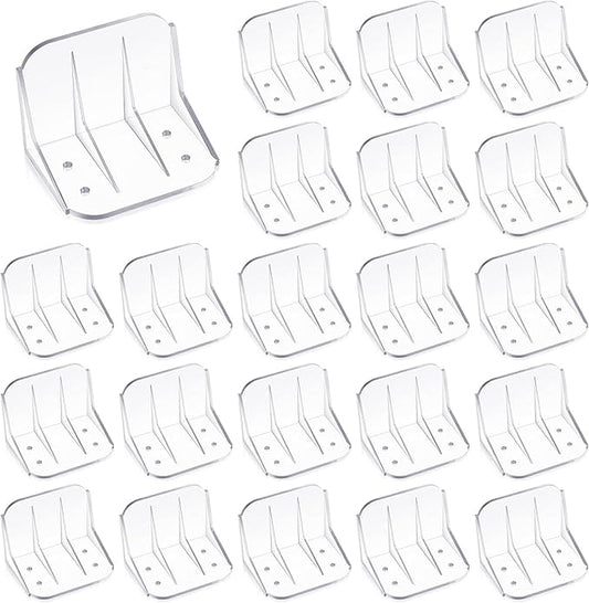 Taiyin 25 Pack Large Snow Guards for Metal Roofs 4 x 3 x 3 Inch Jumbo Ice Guard Snow Block Stops for Prevent Sliding, Without Screws or Adhesive (Clear)