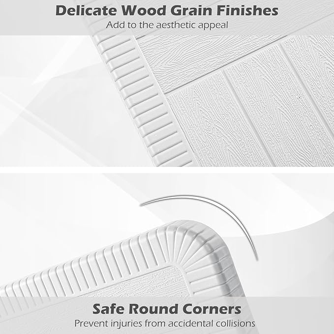 Tangkula 8 Person Picnic Table, HDPE Outdoor Square Table and Bench Set with 4 Built-in Benches, Umbrella Hole, Metal Frame for Garden Yard Patio Lawn