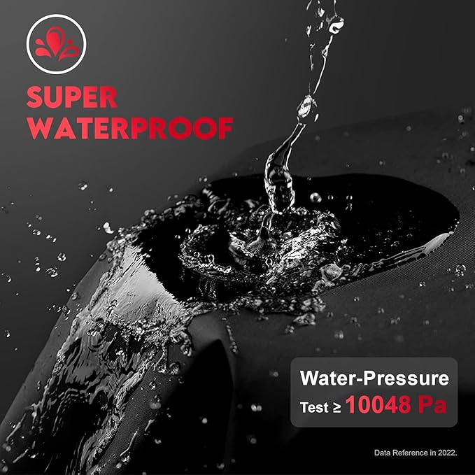 Zettum Car Windshield with Tow Mirror Cover - 600D Windshield Cover for Ice and Snow Windproof & Heavy Duty, Winter Frost Hail Protector for Pickup, Truck, SUV, Van and MPV with Large Mirror Models