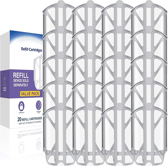 20 Pack Upgraded Refill Cartridges Kit Compatible with Plug-in Light M364 & Max Trap, 100% Fit, Indoor Use Only, Replacement Cartridges Refills Only